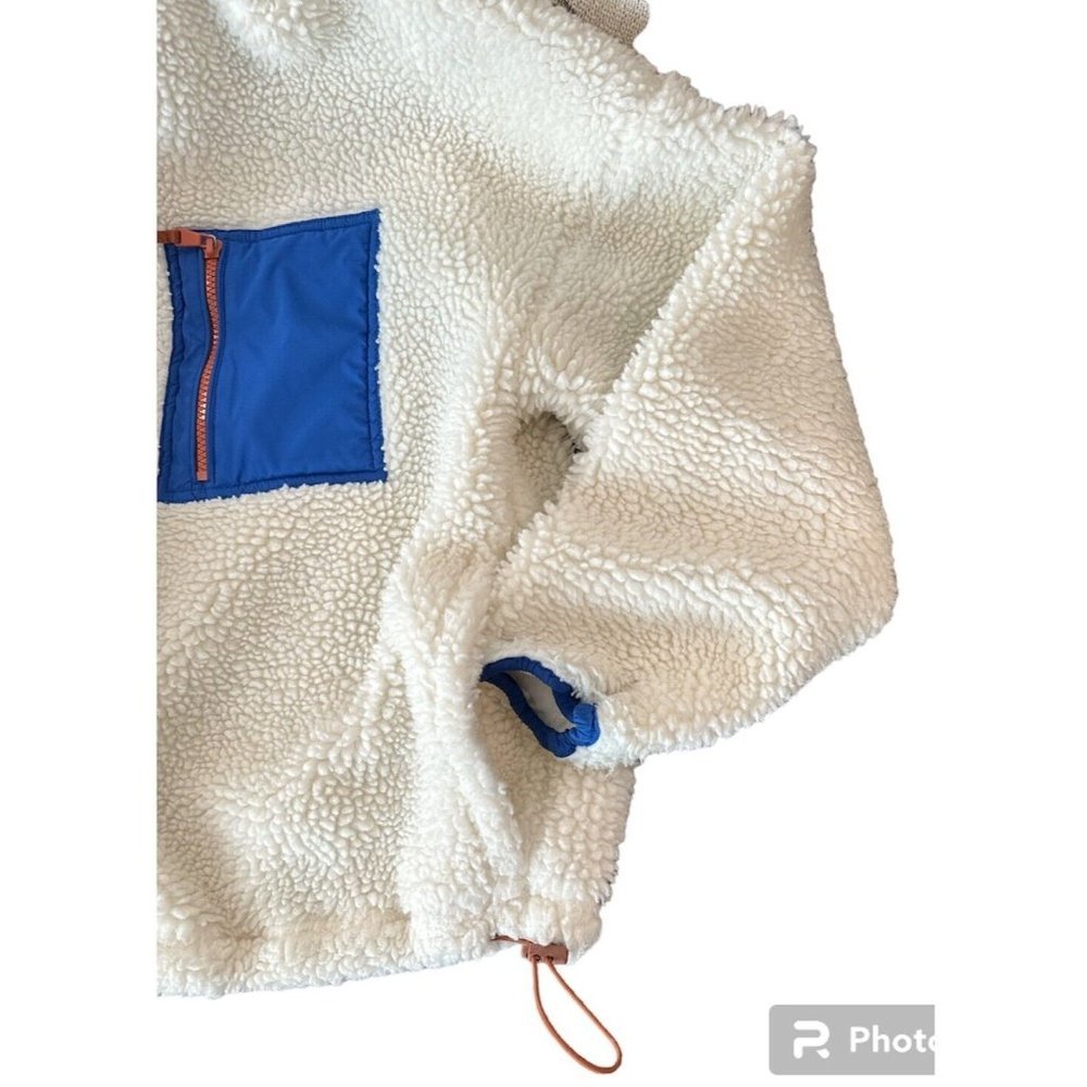 Fabletics Rylan Sherpa Jacket Size Small Bone Mul… - image 7